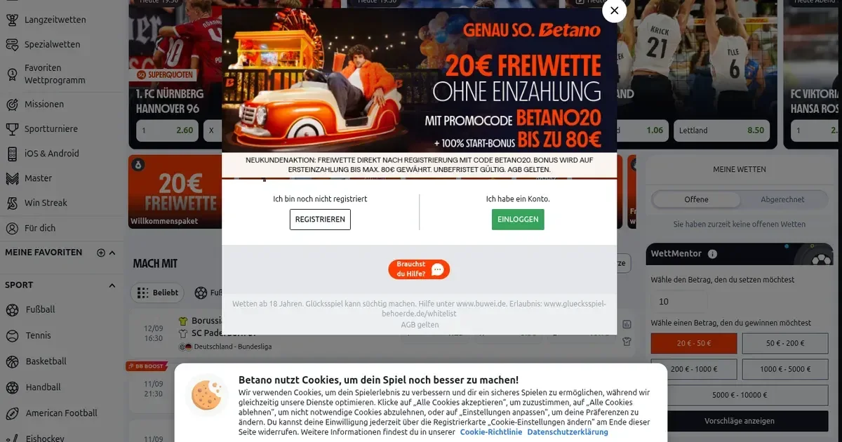 Willkommensbonus